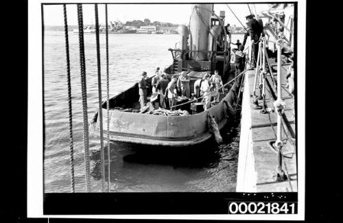 Filming the WWII melodrama 'Always Another Dawn' on board a RAN warship