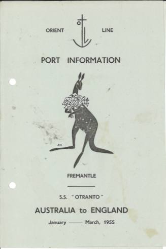 SS OTRANTO Port Information - Fremantle