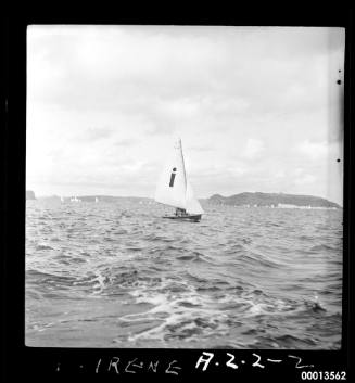 12'  VJ dingy  IRENE on Pittwater.