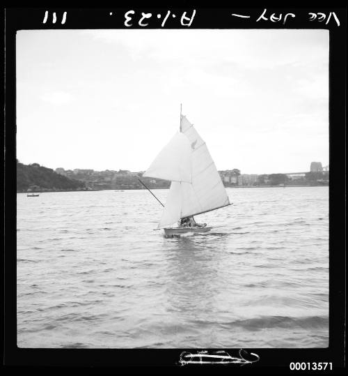 Vee Jay sailing dinghy on Sydney Harbour