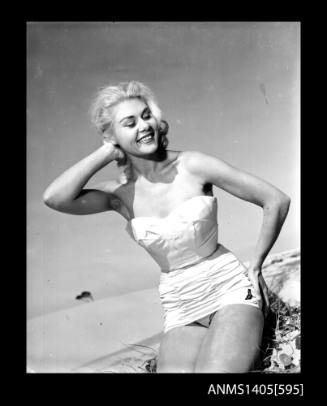 Negative depicting a woman modelling swimwear