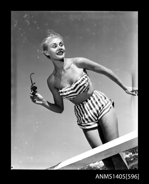 Negative depicting a woman modelling swimwear