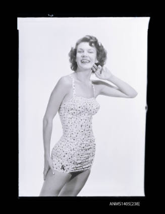 Negative depicting a woman modelling swimwear