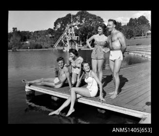 Group of people modelling swimwear