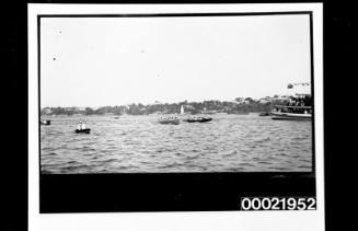 Training ship cadets in lifeboat races