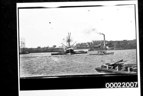 Sailing ships in dock