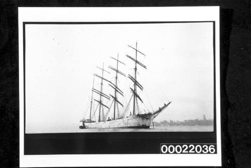 Four-masted barque SPEEDONIA at Newcastle