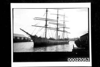 Three-masted fully rigged ship PORT PATRICK and crew