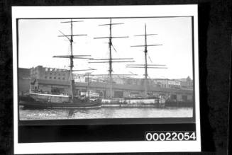 Three-masted fully rigged ship PORT PATRICK and crew