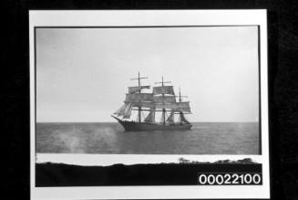 British ships, unidentified three-masted fully rigged ship