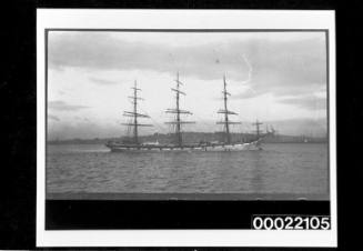 British ships, unidentified three-masted fully rigged ship