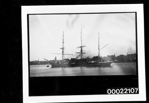 British ships, unidentified three-masted barque