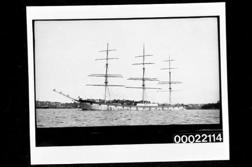 British ships, unidentified three-masted fully rigged ship