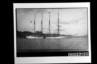 Unidentified four-masted barquentine