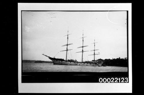 Unidentified three-masted French fully rigged ship