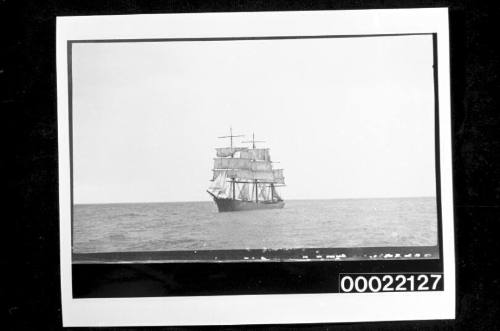 Unidentified three-masted French fully rigged ship