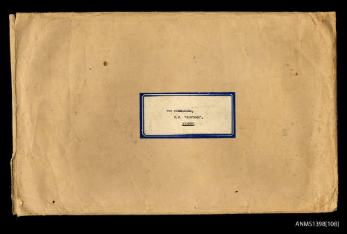 Enveloped addressed to The commander SS EASTERN