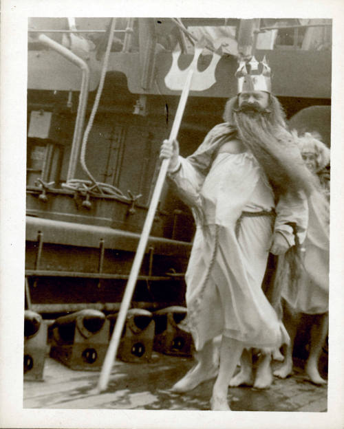 Crossing the Line ceremony on HMAS KANIMBLA