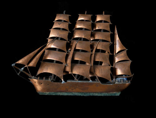 Copper model of Windjammer PAMIR