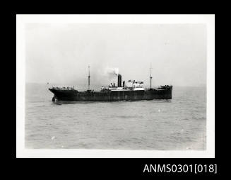 SS SHENG WHA, Norwegian cargo steamship, from HMAS KANIMBLA, April 1940