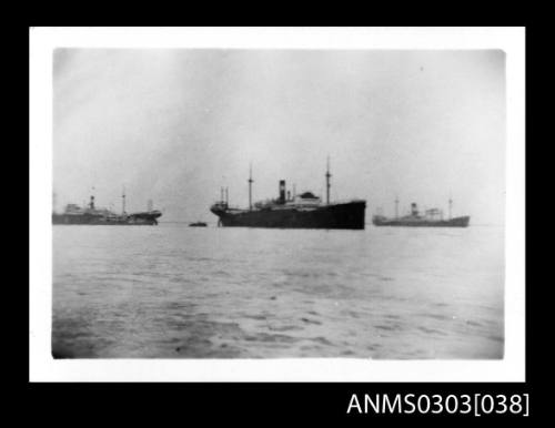 Merchant ships at Bandar Shapur, Iran