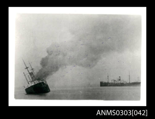 Enemy merchant ships at Bandar Shapur, Iran, after the port's capture in August 1941