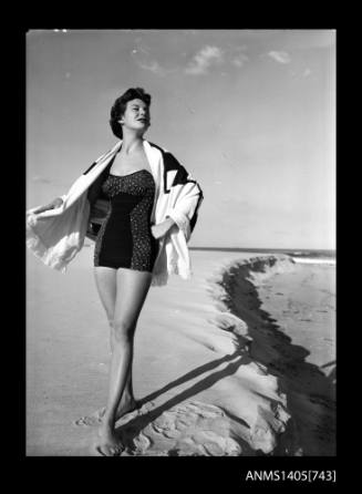 Negative depicting a woman modelling swimwear