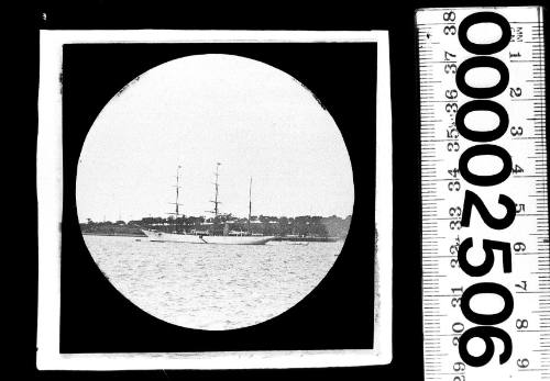 The barque WHITE HEATHER at buoy, Sydney Harbour, New South Wales