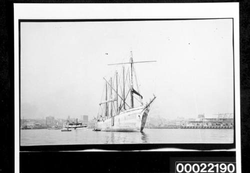 Five masted barque in Sydney Harbour