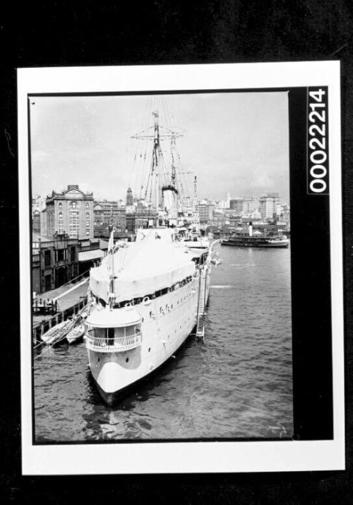 HMS DORSETSHIRE at Circular Quay