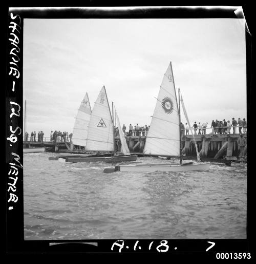 12 metre Sharpie (dinghy) possibly on Botany Bay .