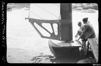 Sloop FANTASTIC moored at jetty