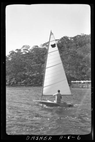 Moth class DASHER sailing on Sydney Harbour