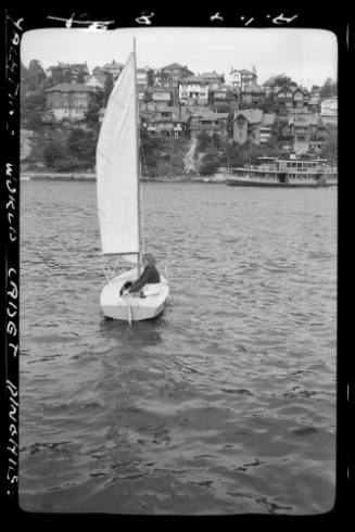 Yachting world cadet dinghies on Sydney Harbour