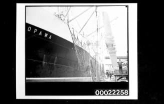 Unloading aeroplane from OPAWA, Darling Island