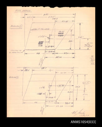 Two diagrams showing keel designs