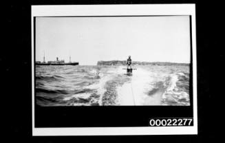 Tug boat, Manly ferry, aqua planist