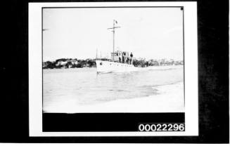 Patrol boat VIGILANT on trials in harbour