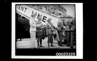 Military troops leaving Sydney