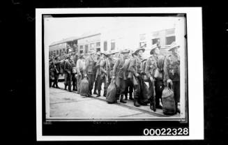 Military troops leaving Sydney