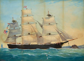 United States ship RUTLAND under sail
