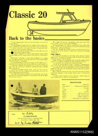 Classic Marine leaflet