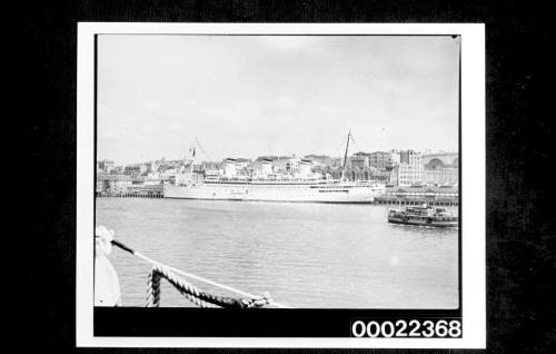 German luxury liner RELIANCE at Circular Quay