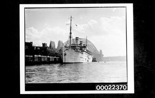 German luxury liner RELIANCE at Circular Quay