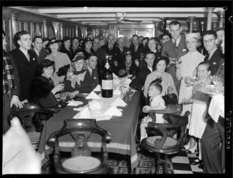 The cast and crew of 'Mystery Island' on board SS MORINDA