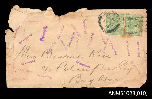 Envelope addressed to Beatrice Kerr