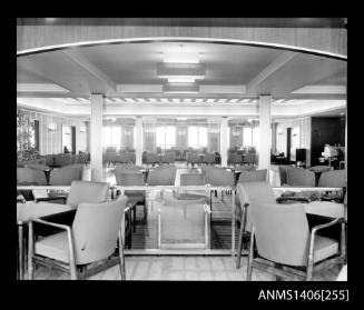 Negative depicting one of SS ORIANA's public rooms