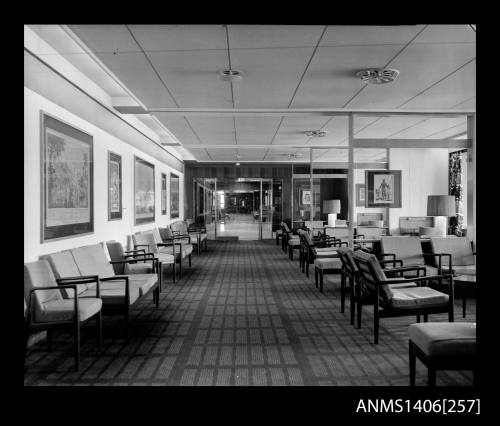 Negative depicting one of SS ORIANA's public rooms