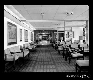 Negative depicting one of SS ORIANA's public rooms