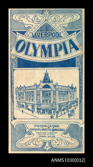 Program for the Liverpool Olympia featuring Beatrice Kerr